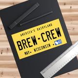 Retro Dairyland Plate Sticker - Brew Crew